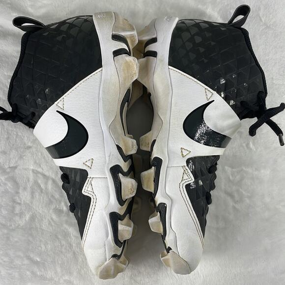 Nike Force Air Trout 6 Pro AT3441-002 Baseball Shoes 4.5 Unisex EUC Black White - Picture 8 of 11